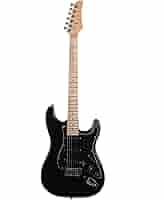 Fender エレキギター ブラック Squier by Fender SONIC STRATOCASTER HSS Maple Fingerboard